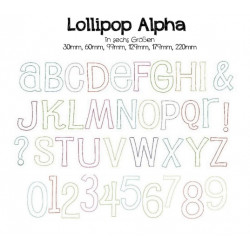 Stickserie - Lollipop Alpha Schriftart